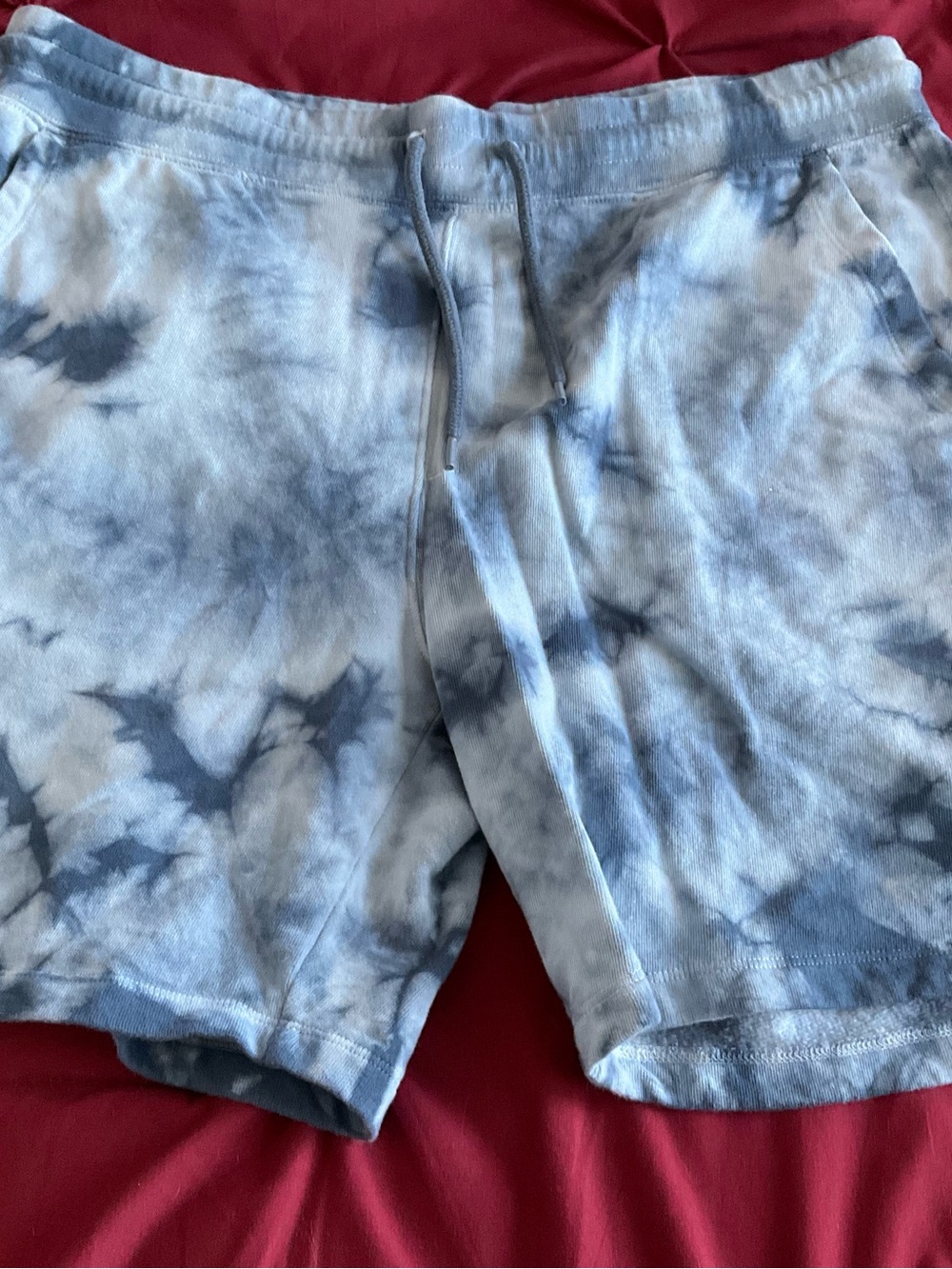 Old Navy Blue Tie-Dye Athletic Drawstring Shorts